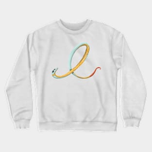 E - Ring-necked snake Crewneck Sweatshirt